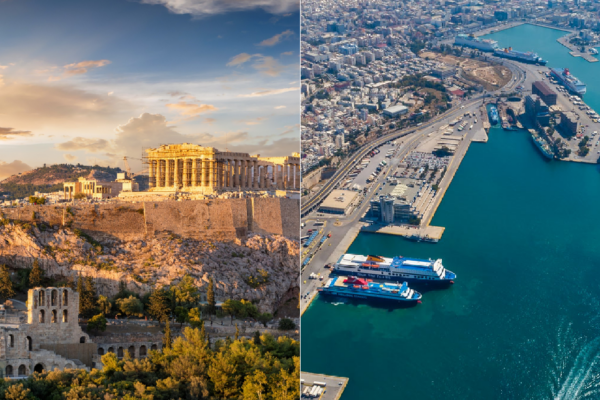 Athens city/ hotels to Piraeus port private transfer
