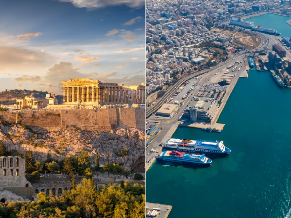 Athens city/ hotels to Piraeus port private transfer