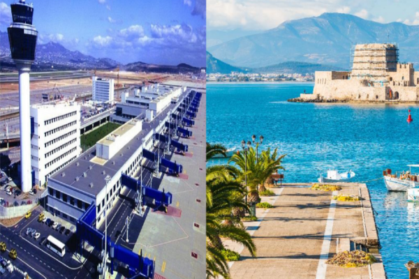 Athens airport to Nafplio city private transfer